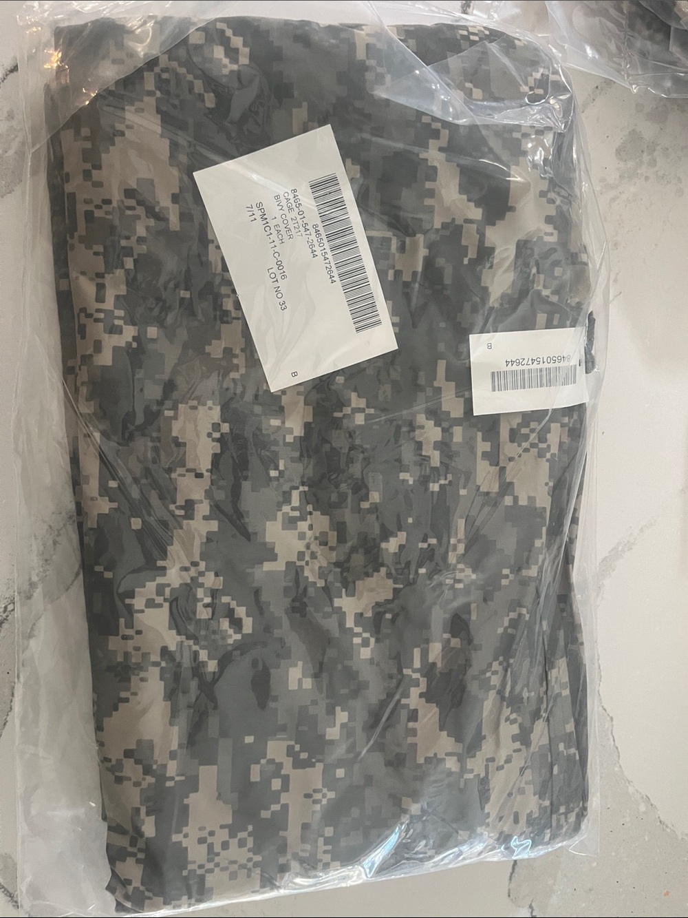 Digital Camo Tactical Bivy Cover - Gray/Black/Beige